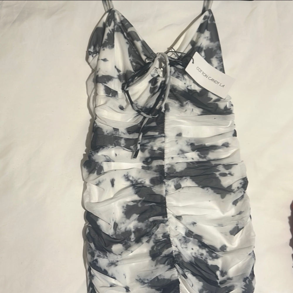 Cotton Candy LA Tie-Dye Ruched Dress